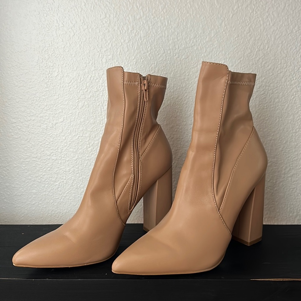 COPY - 8 1/2 nude booties 
Paid $60 something and worn one time